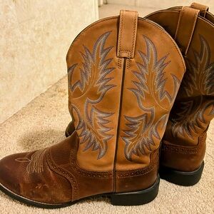 Ariat Men’s Stockman Western Performance Cowboy Boots Round Toe